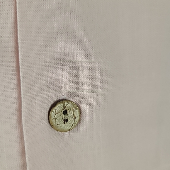 NEW Flex Mens Luxury Collection Designed in Italy Short Sleeve Pink Shirt Sz 3XL - Picture 3 of 8